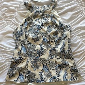 SL Paisley Print Halter Bodice from White House Black Market
